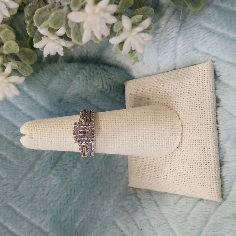 Diamond Wedding Ring Set. - image 2